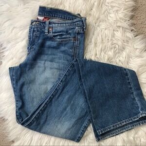 Lucky Boot Jeans Womens 4 Sweet n Low Rise Medium Wash Slight Fade Straight Leg